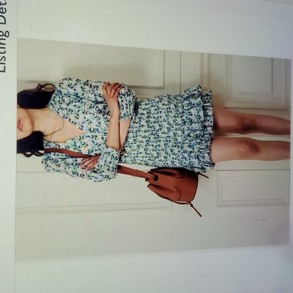 Veronica Beard Darrah Shirred Floral Print Cotton Smocked Mini Dress 6 nwot - Picture 1 of 4